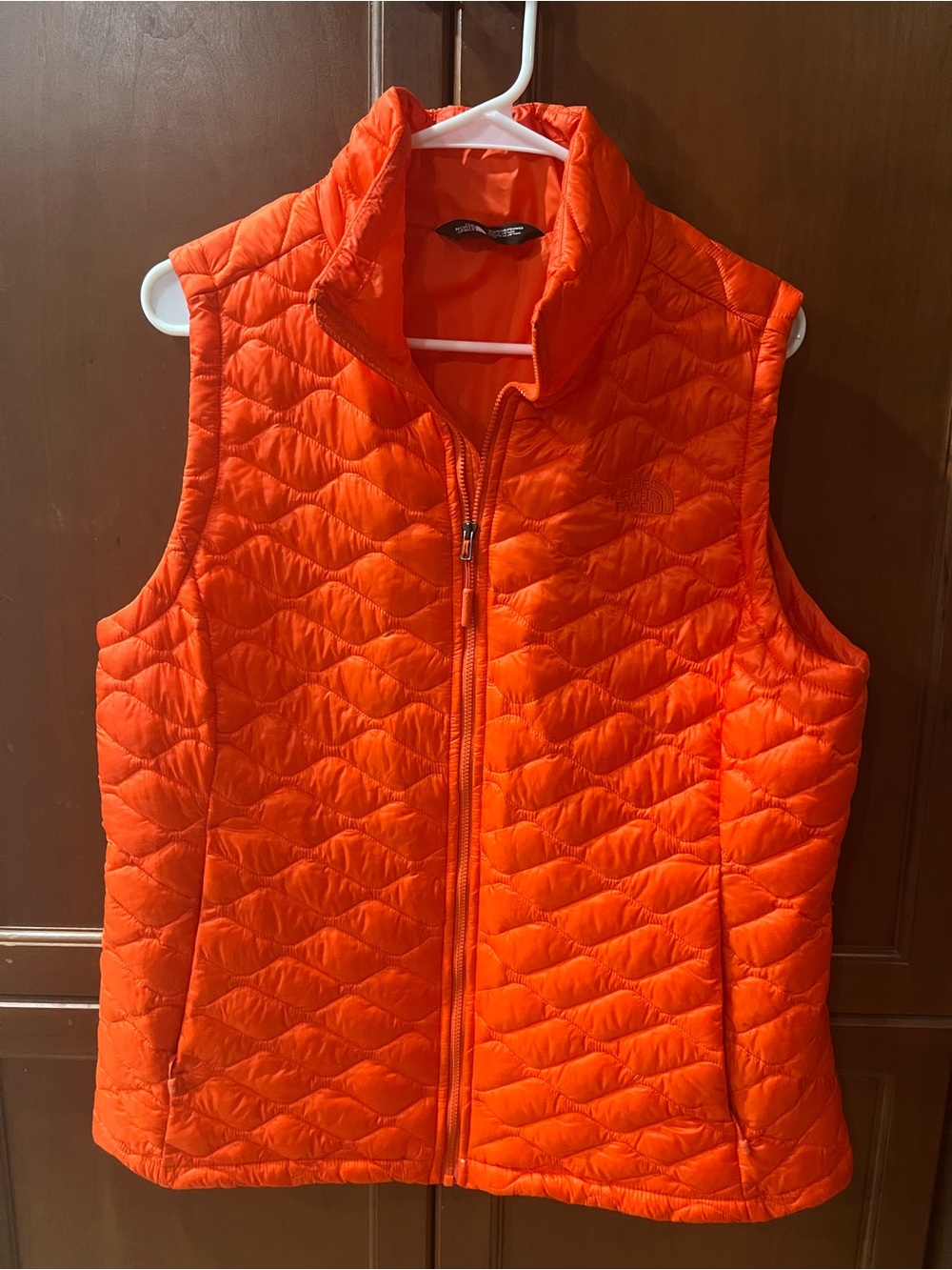 The North Face ThermoBall Orange Insulated Vest Large